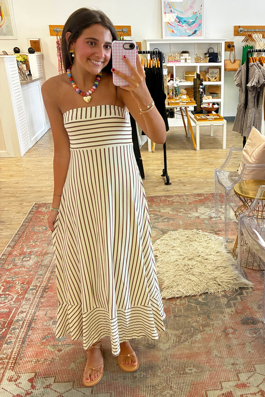 the becca maxi dress – Sole Statesboro AD1330-1C a Grecian Black | Sleeveless Floral Color:Natural Multi